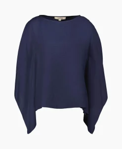 Discount Blouse Alban-J1Tkn01 Donker Blauw Dames Blouses