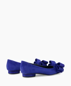 Outlet Ballerina Cam Electrico Leder Blauw Dames Instappers