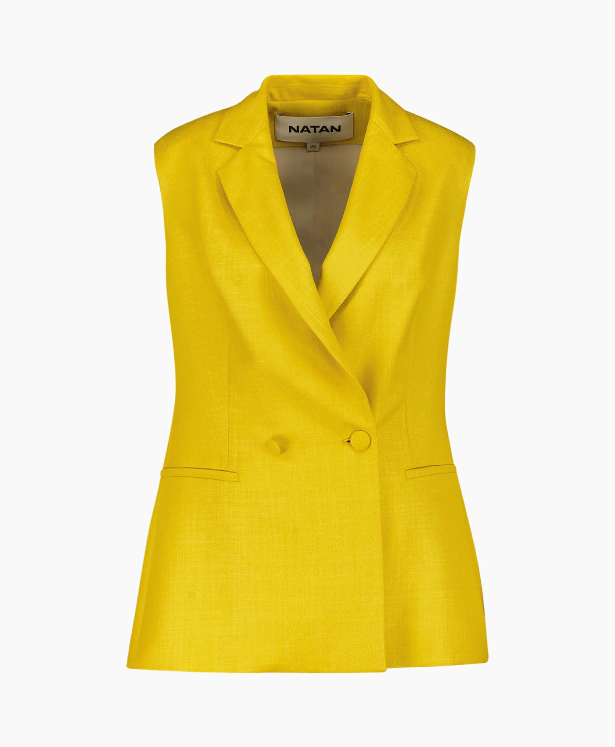 Hot Vest Alois-J3Tkn01 Oker Dames Vesten