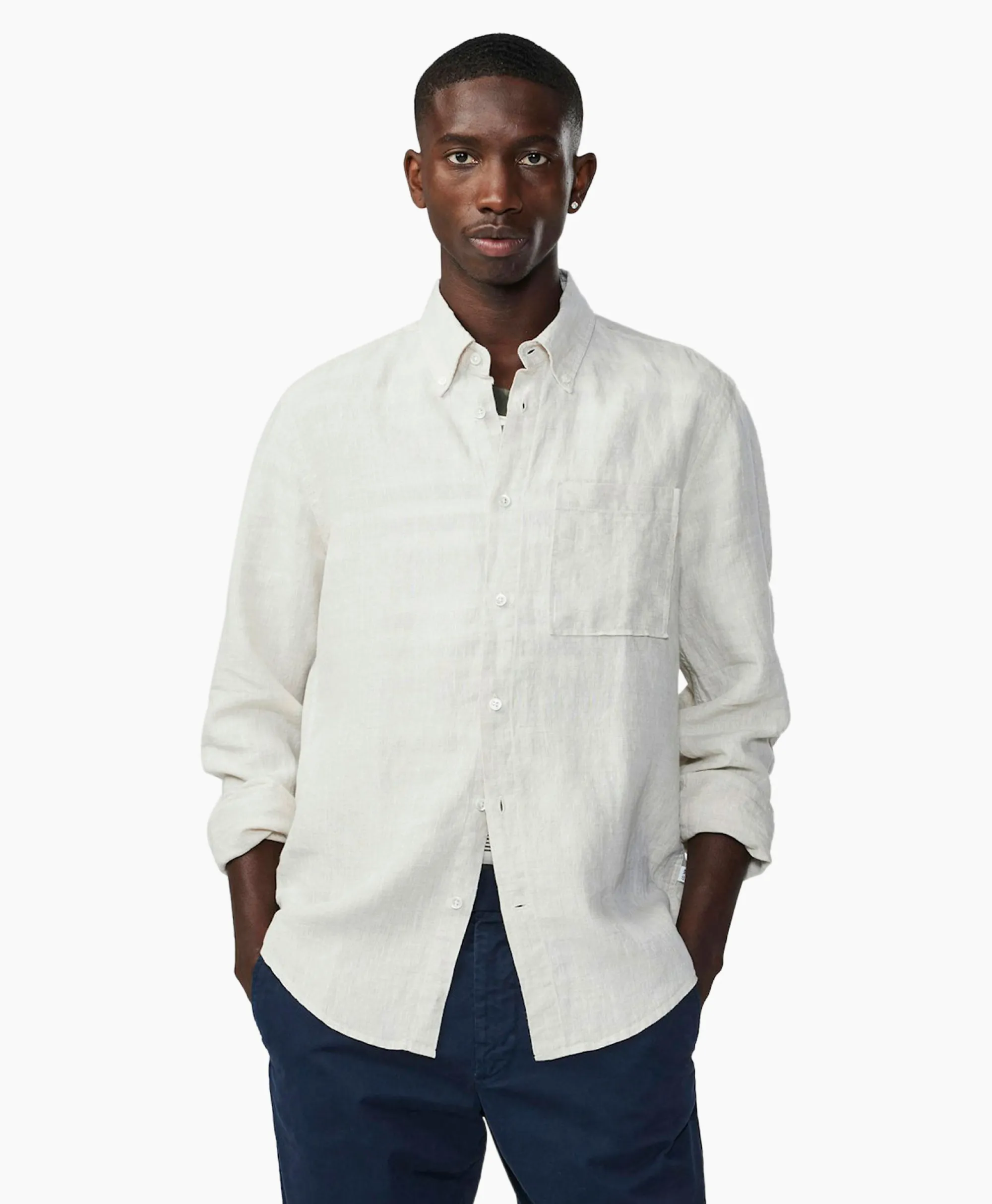 Discount Overhemd Arne Beige Heren Overhemden