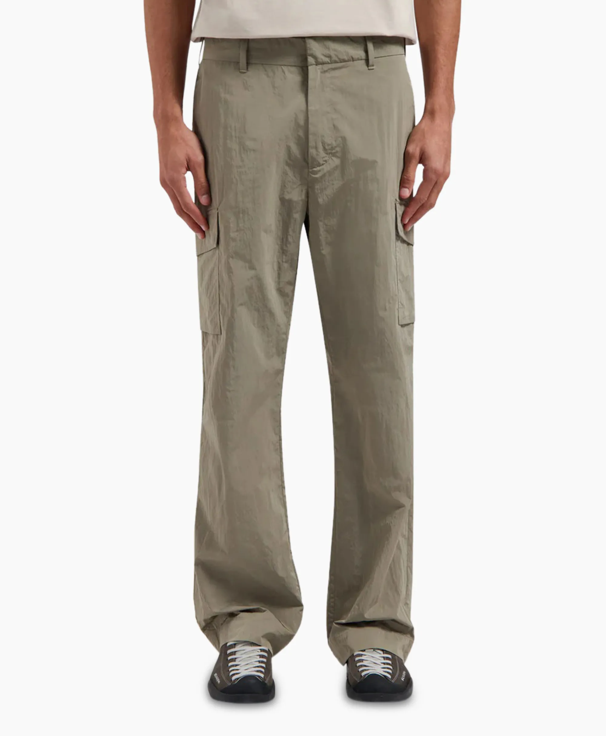 Clearance Cargobroek Nylon Cargo Grijs Heren Broeken