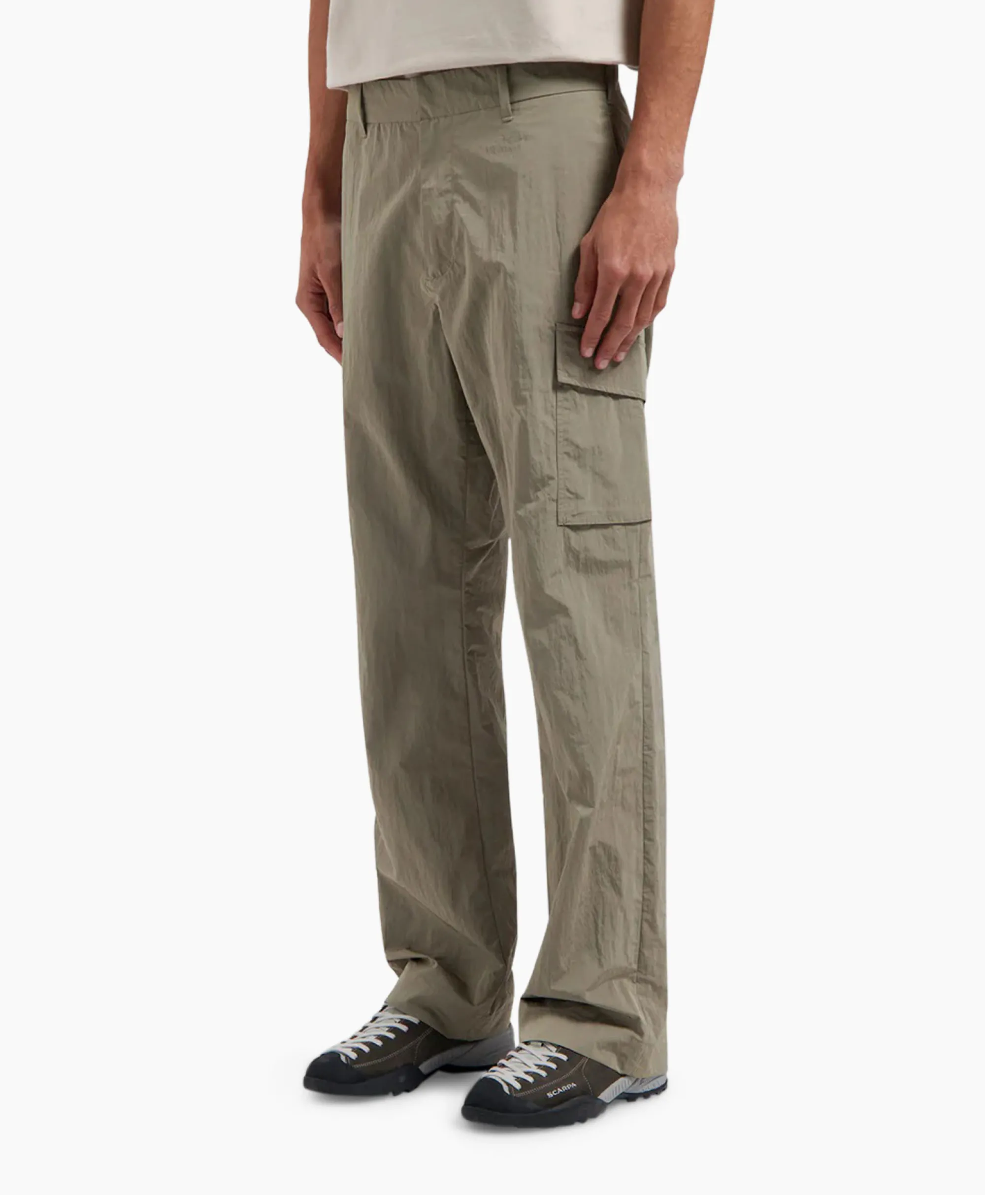 Clearance Cargobroek Nylon Cargo Grijs Heren Broeken