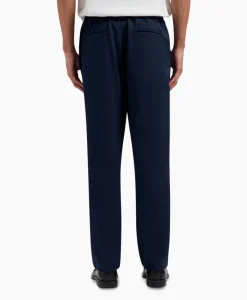 New Pantalon Pintuck Donker Blauw Heren Broeken