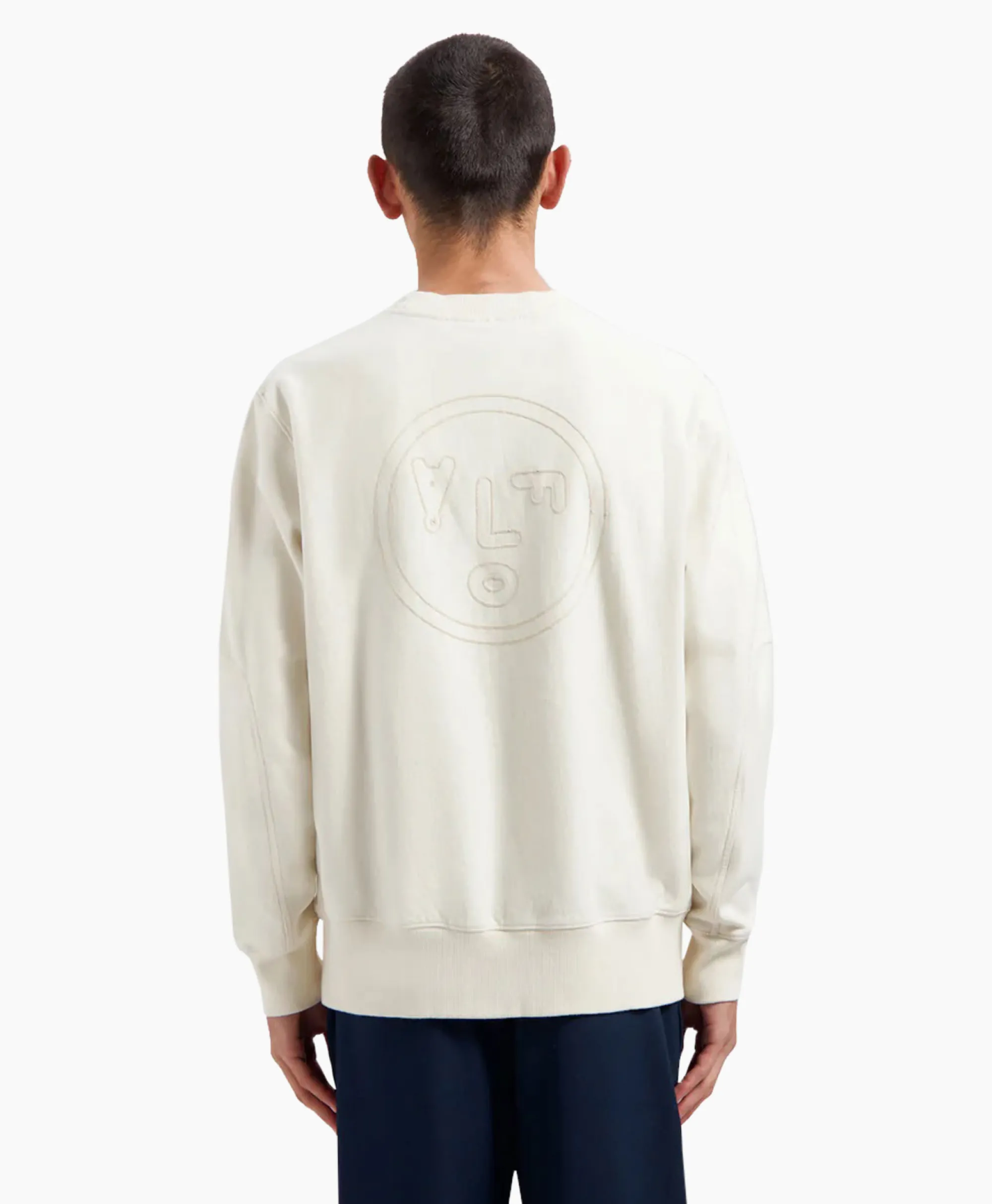 Sale Pullover Face Chainstitch Off White Heren Truien