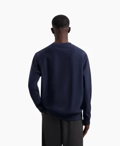 New Sweater Logo Crewneck Donker Blauw Heren Truien