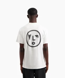 Olaf Hussein T-Shirt Blur Face Wit*Heren T-Shirts