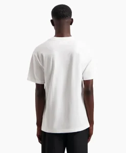 New T-Shirt Korte Mouw Block Wit Heren T-Shirts