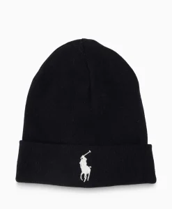 Ralph Lauren Muts Cold Weather Zwart*Heren Mutsen