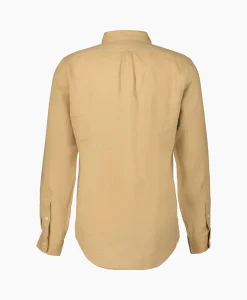 Overhemd Linen Camel Heren Overhemden