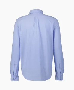 Online Overhemd Oxford Mesh Licht Blauw Heren Overhemden