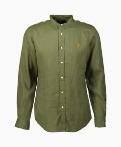 Ralph Lauren Overhemd Pd Linen Antraciet*Heren Overhemden