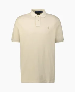 Online Polo Cotton Garment Dyed Ecru Heren Polo's