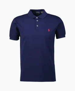 Discount Polo Short Sleeve Knit Donker Blauw Heren Polo's