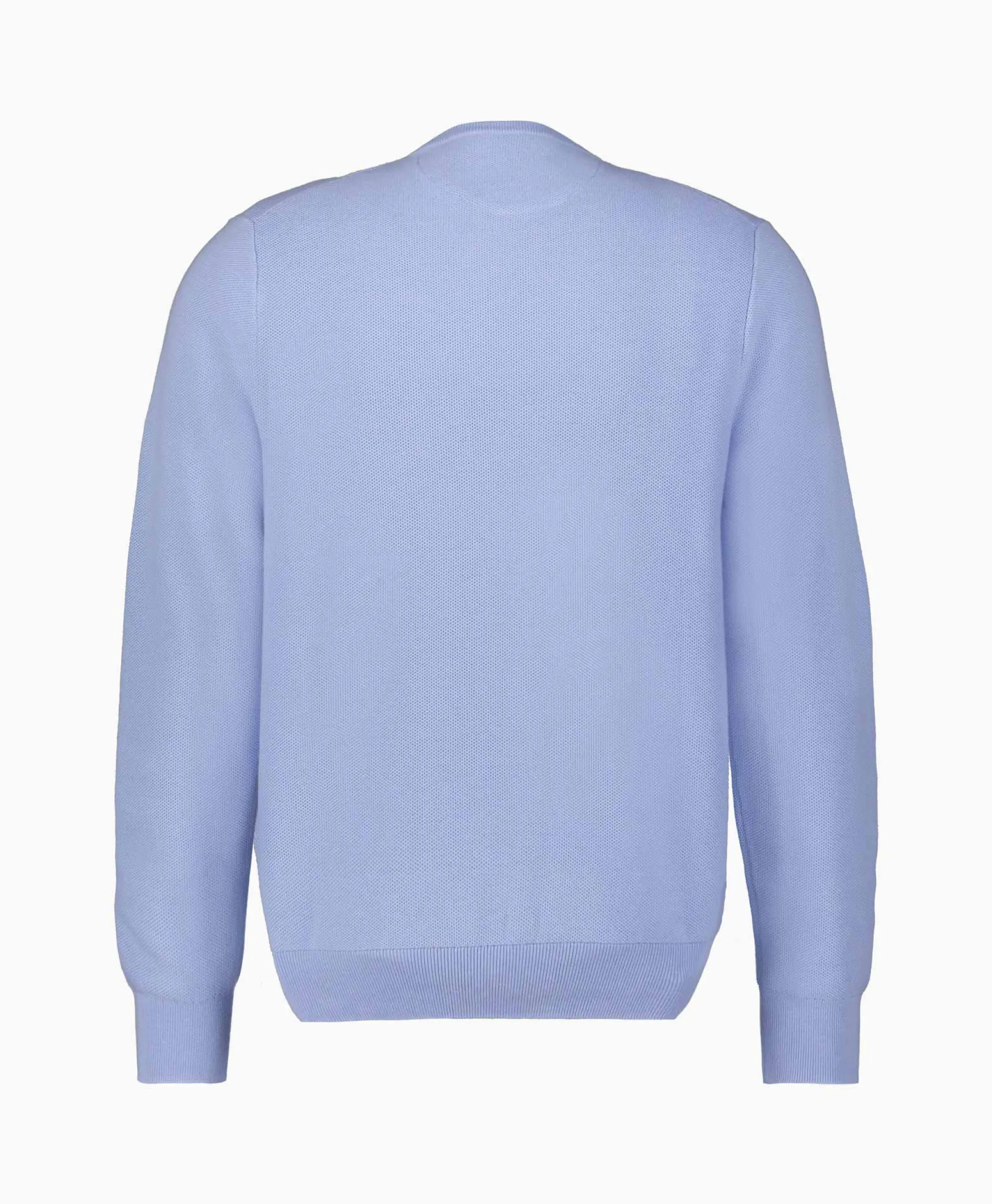 Pullover Cotton Long Sleeve Licht Blauw Heren Truien