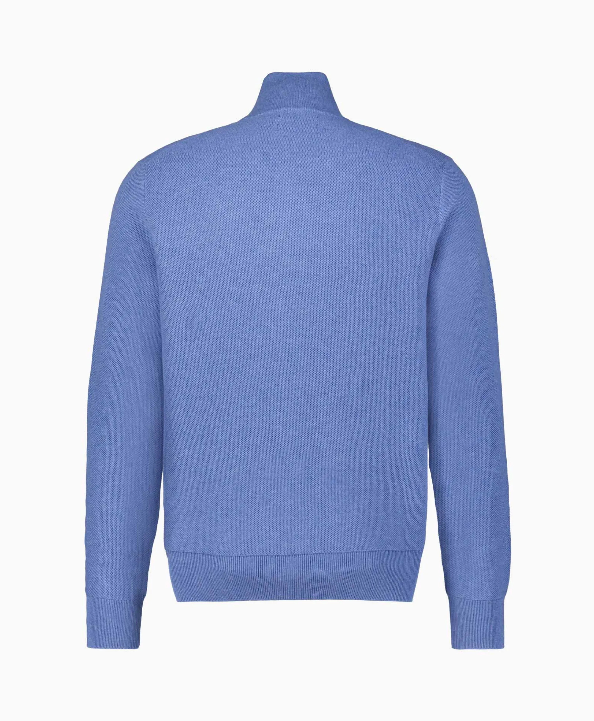 Clearance Pullover Quarterzip Cotton Blauw Heren Truien