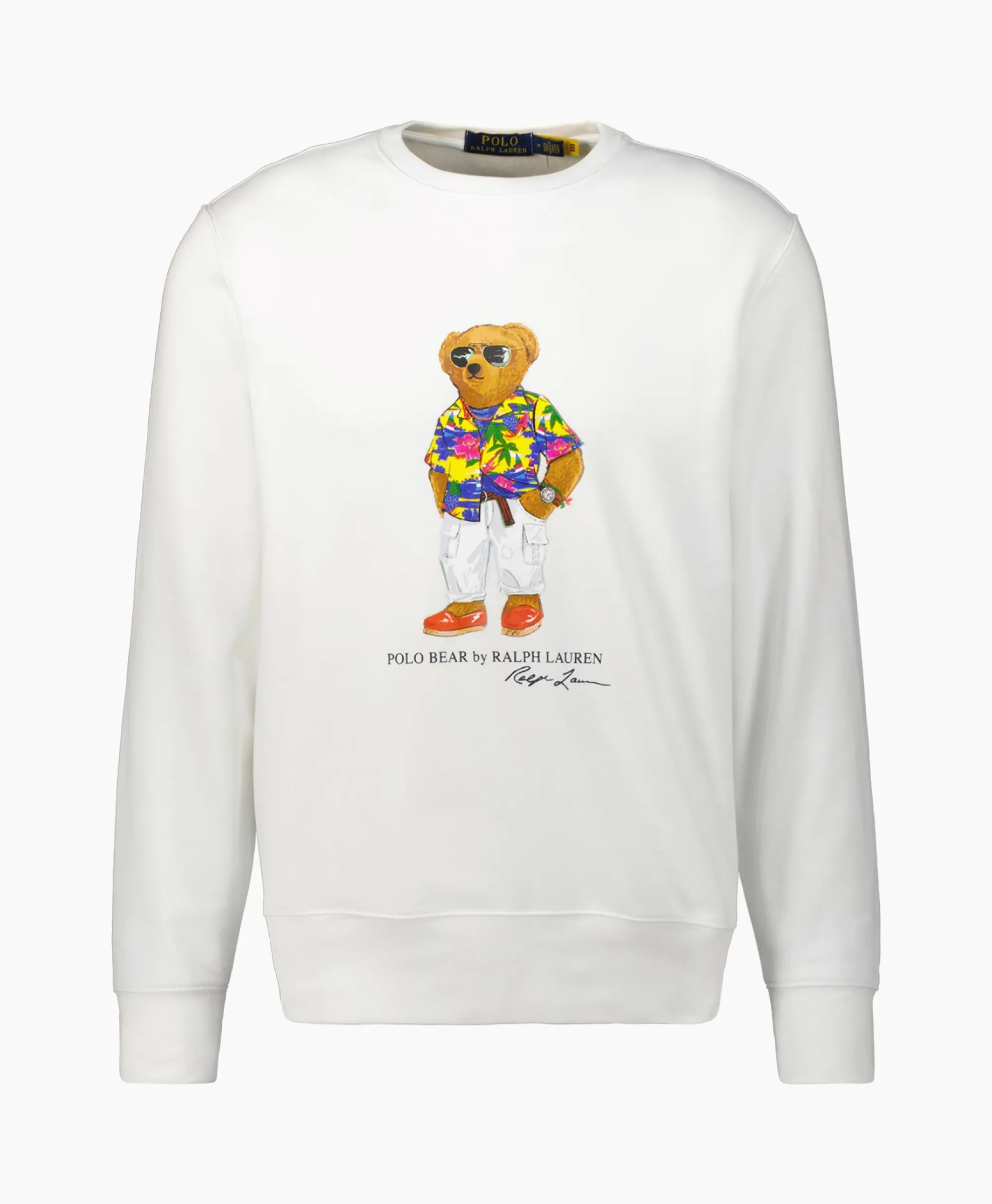 Clearance Sweater Graphic Fleece Wit Heren Truien