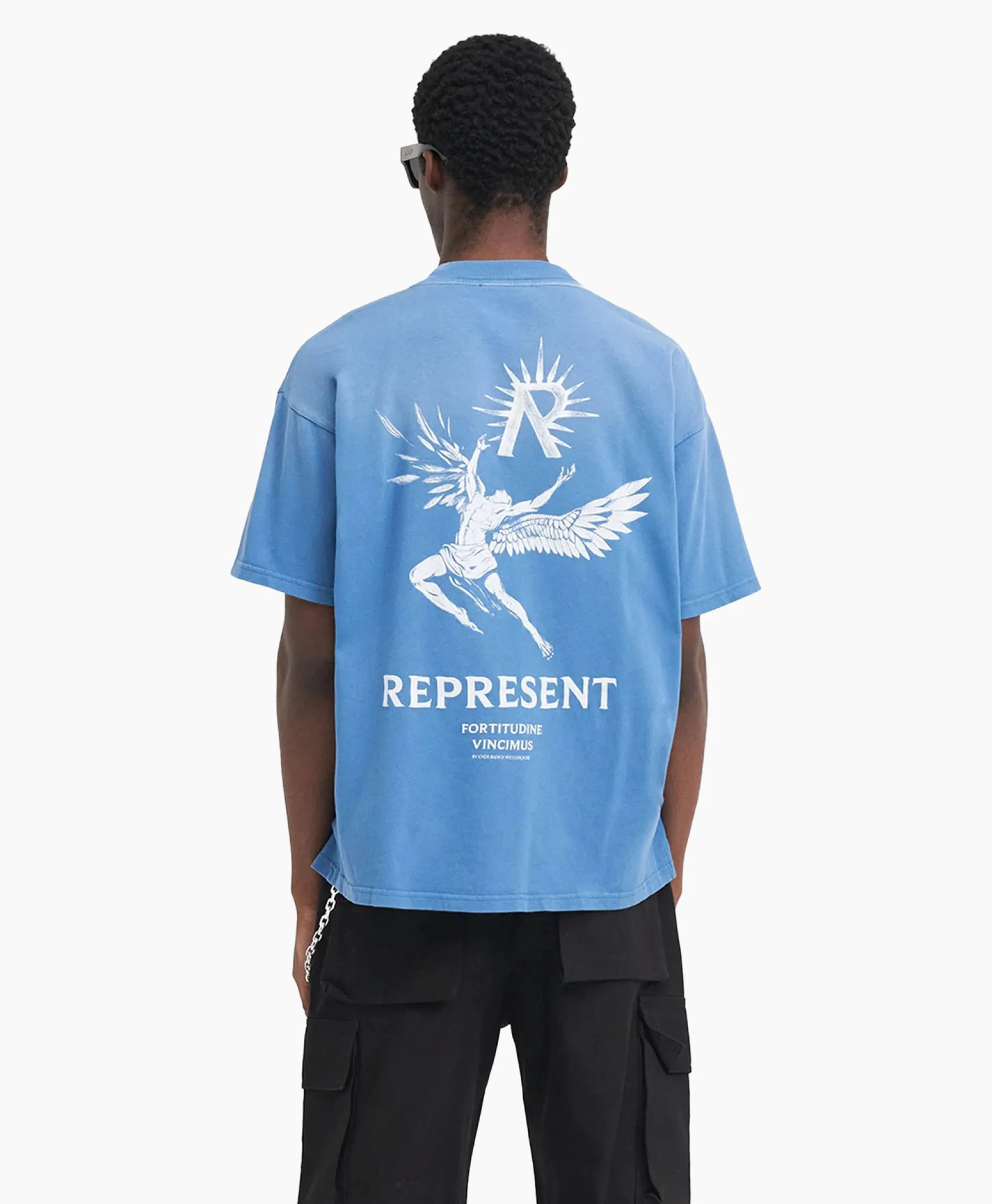 Represent Top & T-Shirt Icarus Licht Blauw*Heren T-Shirts