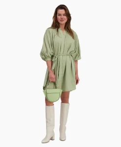 Sea Me Happy Mini Jurk Balloon Short Double Layered Licht Groen*Dames Jurken