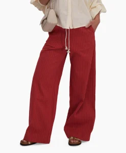 New Pantalon Riley Woven Donker Rood Dames Broeken