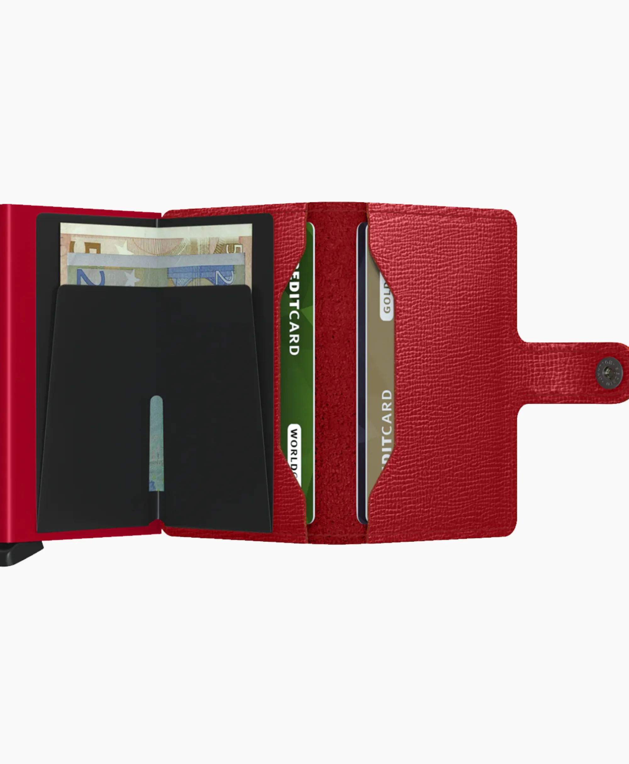 New Portemonnee Miniwallet Crisple Rood Dames Portemonnees