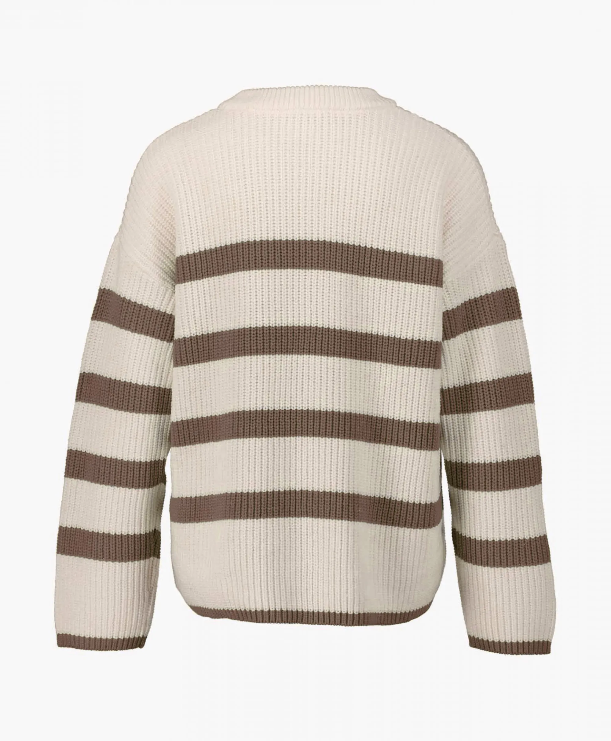 New Gebreide Trui Bloomie Ls Knit O-Neck B Noos Beige Dames Truien