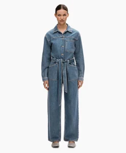 Outlet Jumpsuit Marley Ls Mid Blue Denim Jumpsui Jeans Dames Jumpsuits