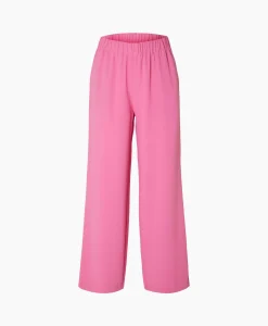 Selected Femme Pantalon Tinni-Relaxed Mw Wide Pant N Noo Roze*Dames Broeken