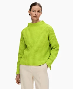 Selected Femme Pullover Selma Ls Knit Noos Groen*Dames Truien