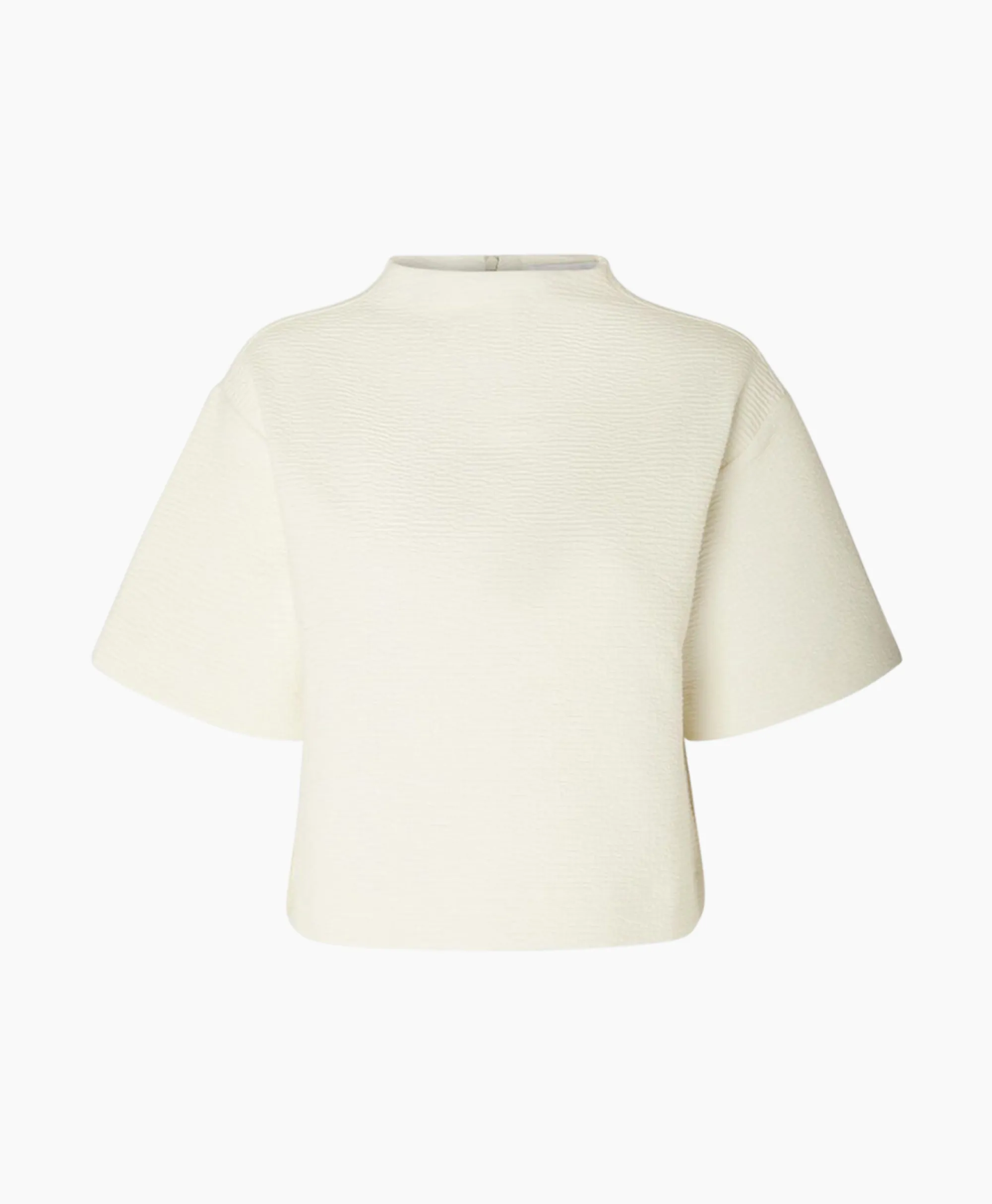 T-Shirt Korte Mouw Frankie 2/4 T-Neck Wit Dames T-Shirts & Tops