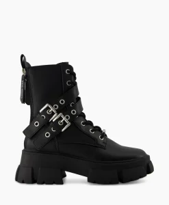 Online Enkellaars Traction Zwart Dames Laarzen