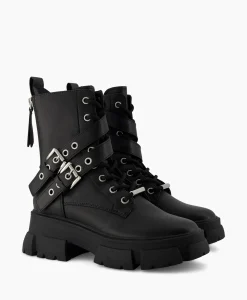 Online Enkellaars Traction Zwart Dames Laarzen