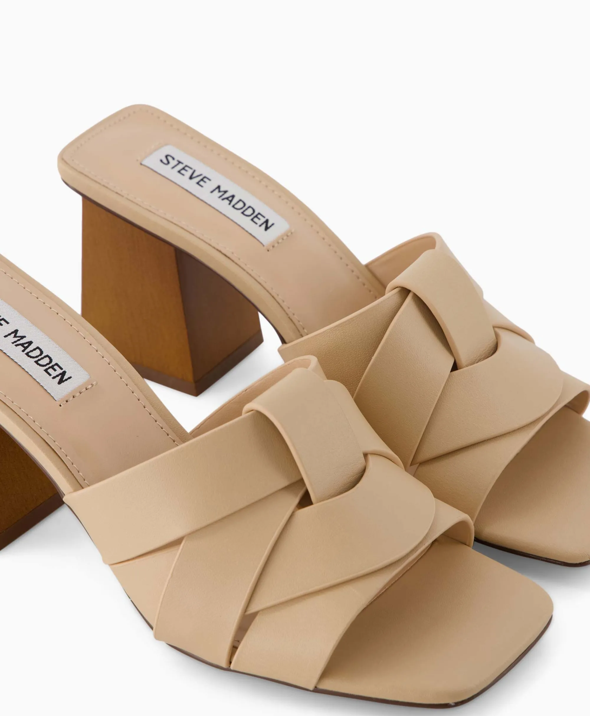 Steve Madden Sandaal Met Hak Amsterdam Beige*Dames Sandalen