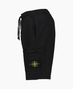 Stone Island Korte Broek 64651 Zwart*Heren Broeken