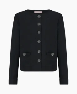 Studio Anneloes Blazer Janet Bonded Zwart Dessin*Dames Blazers