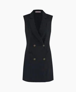 Discount Blazer Jazzy Bonded Donker Blauw Dames Gilets