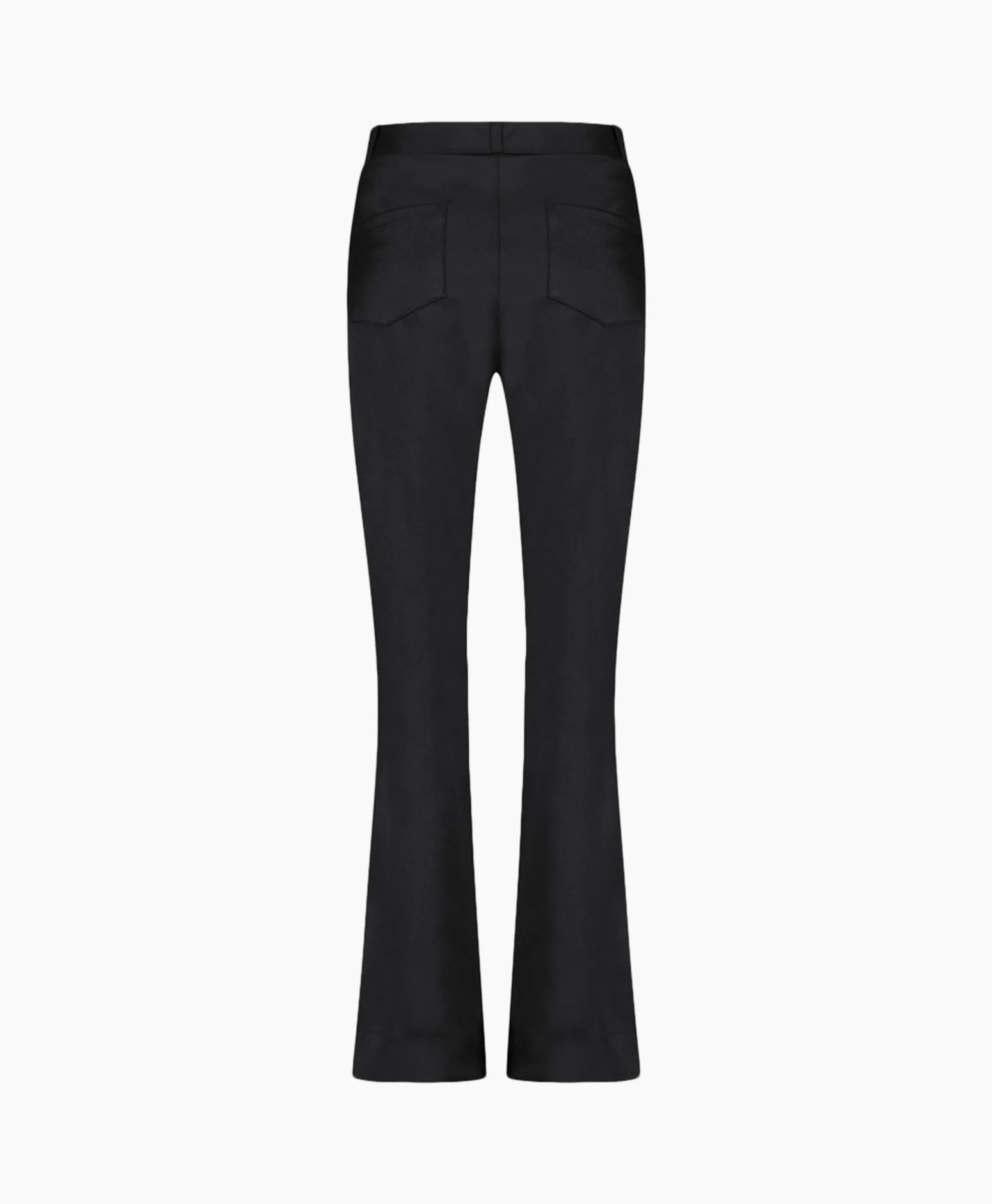 Hot Broek Lio Shiny Bnd Flair Trousers Zwart Dames Broeken