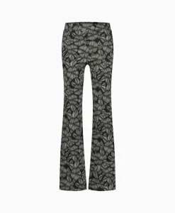 Online Broek Marilon Flower Trousers Zand Dames Broeken