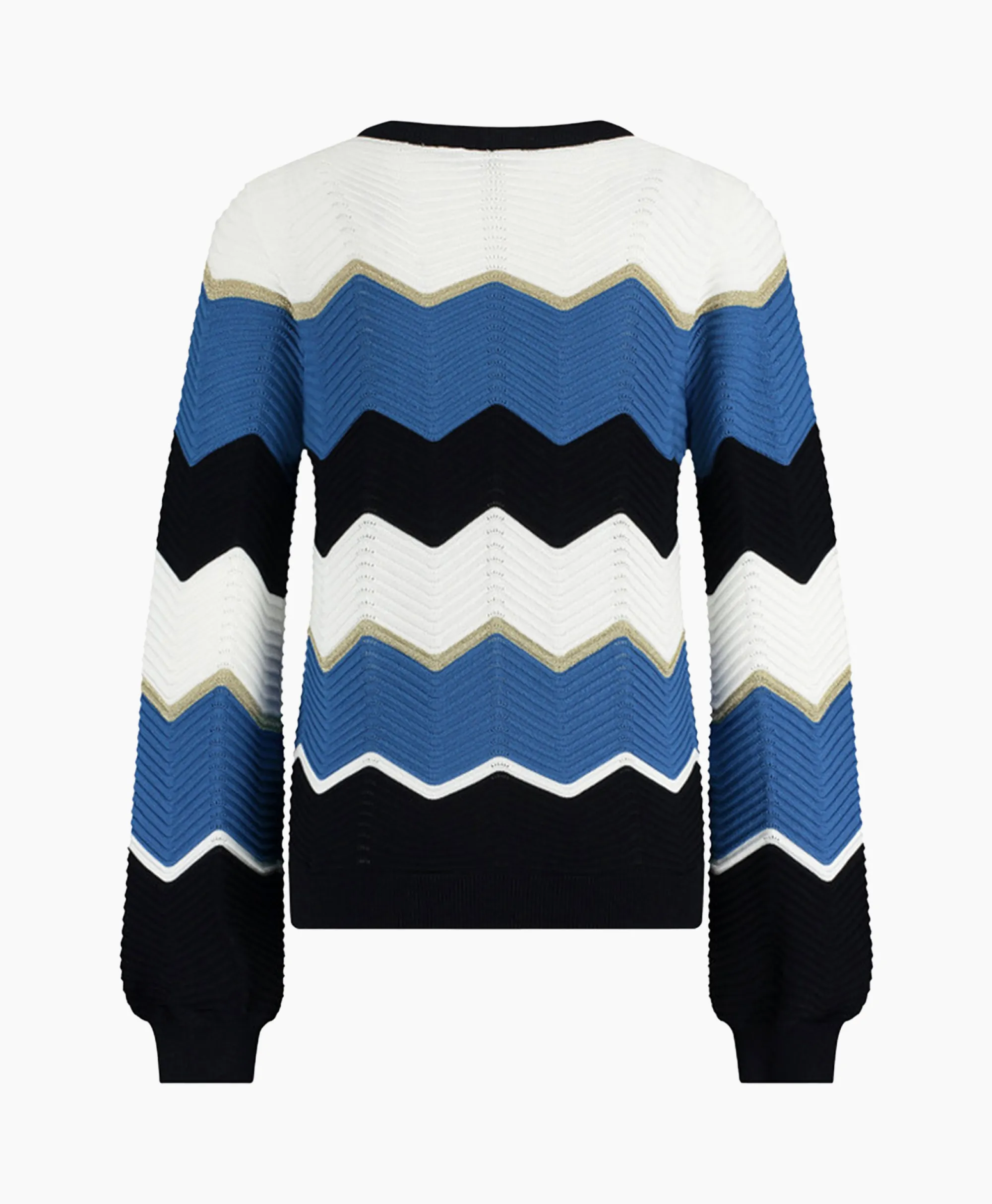 Studio Anneloes Pullover Isa Zigzag Ajour Ecru*Dames Truien