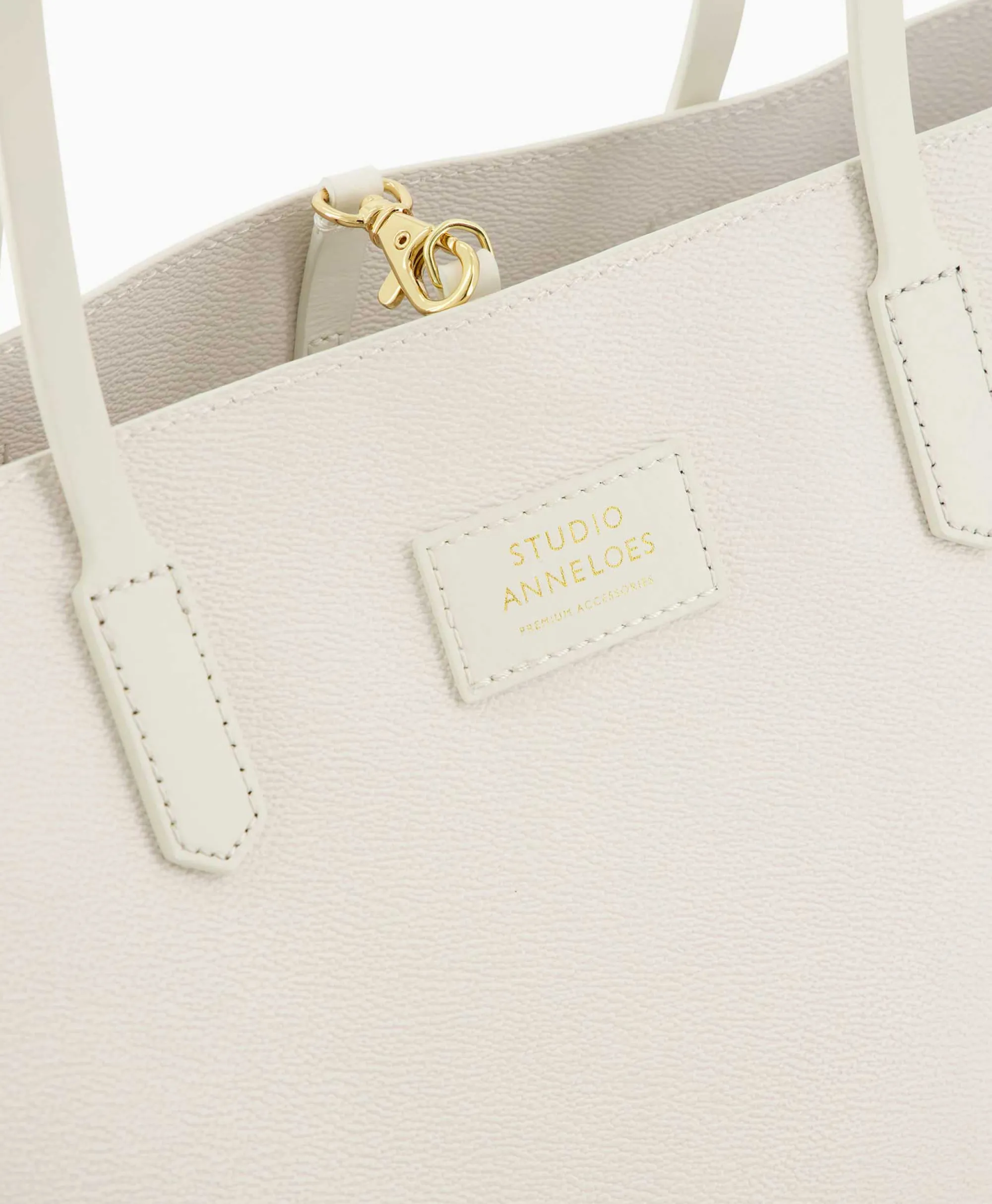 Clearance Tas Shopper Sa Solid Off White Dames Tassen