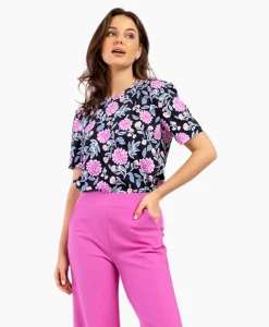 Best Top & T-Shirt Lott Flower Tee Roze Dames T-Shirts & Tops