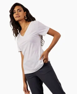 Discount Top & T-Shirt Roller Shirt Wit Dames T-Shirts & Tops