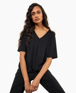 Hot Top & T-Shirt Vicky Shirt Zwart Dessin Dames T-Shirts & Tops