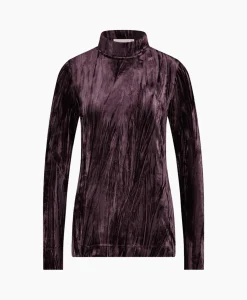 Sale Top Avril Ls Velvet Bruin Dames T-Shirts & Tops