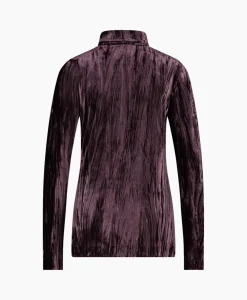 Sale Top Avril Ls Velvet Bruin Dames T-Shirts & Tops