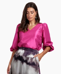 New Top Laudi Taft Paars Dames T-Shirts & Tops