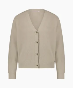 Outlet Vest Olivian Soft Cardigan Zand Dames Vesten