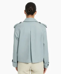 Studioar By Arma Mantel Samora Cotton Twill Blauw*Dames Jassen