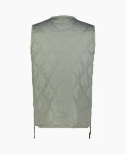 Bodywarmer Military W-Zip V Neck Down Donker Groen Heren Jassen