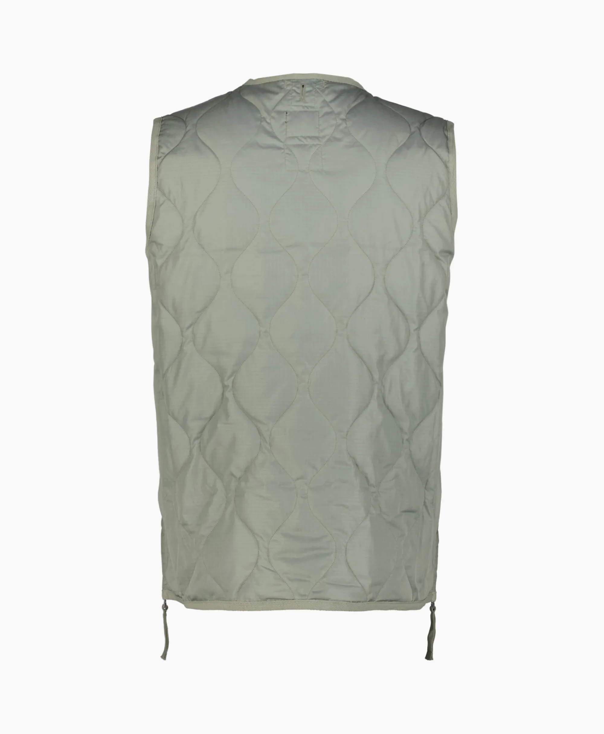 Bodywarmer Military W-Zip V Neck Down Donker Groen Heren Jassen