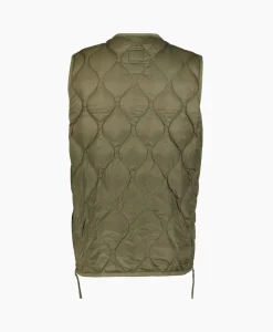 Outlet Bodywarmer Military V Neck Olijf Heren Jassen